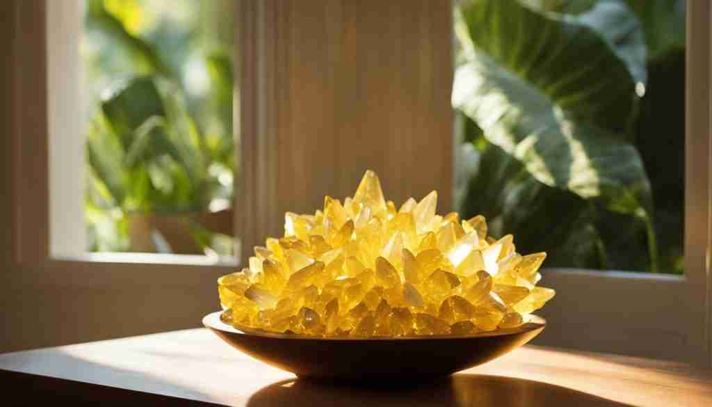 yellow crystals for abundance