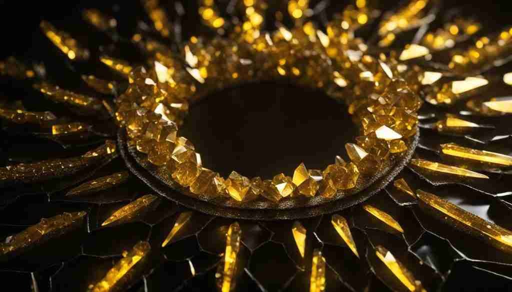 yellow crystals for energetic protection