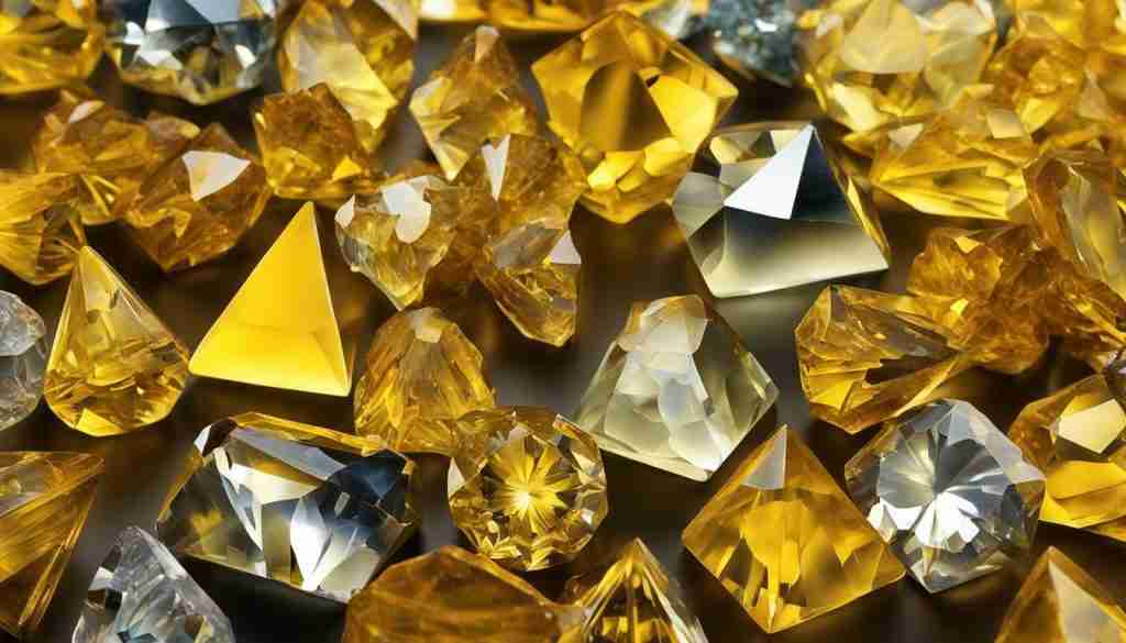 yellow crystals for success