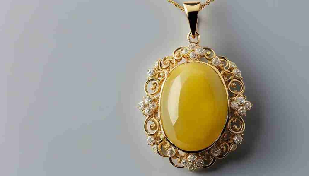 yellow jade pendant