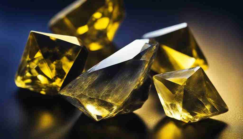 yellow jasper, yellow zircon, and yellow chrysoberyl