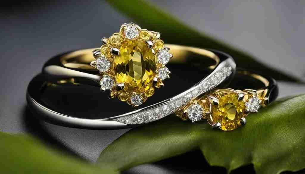 yellow tourmaline jewelry