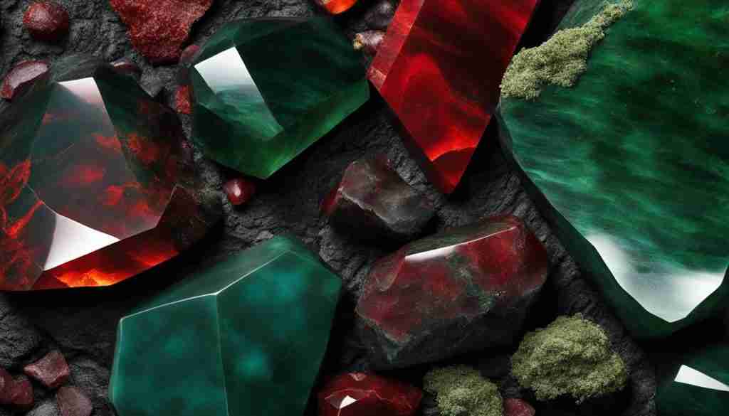 Bloodstone crystal Bloodstone crystal
