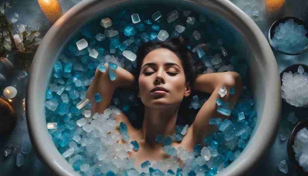 crystal bath rituals for anxiety relief