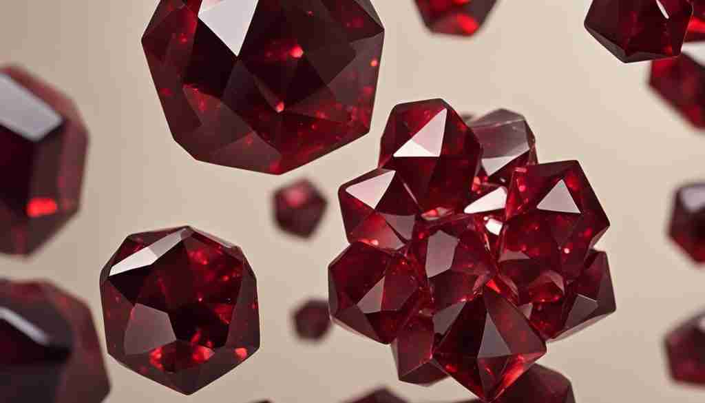 garnet crystals for success and achievement