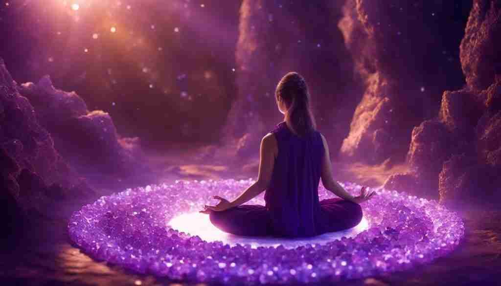 Purple Crystals for Meditation