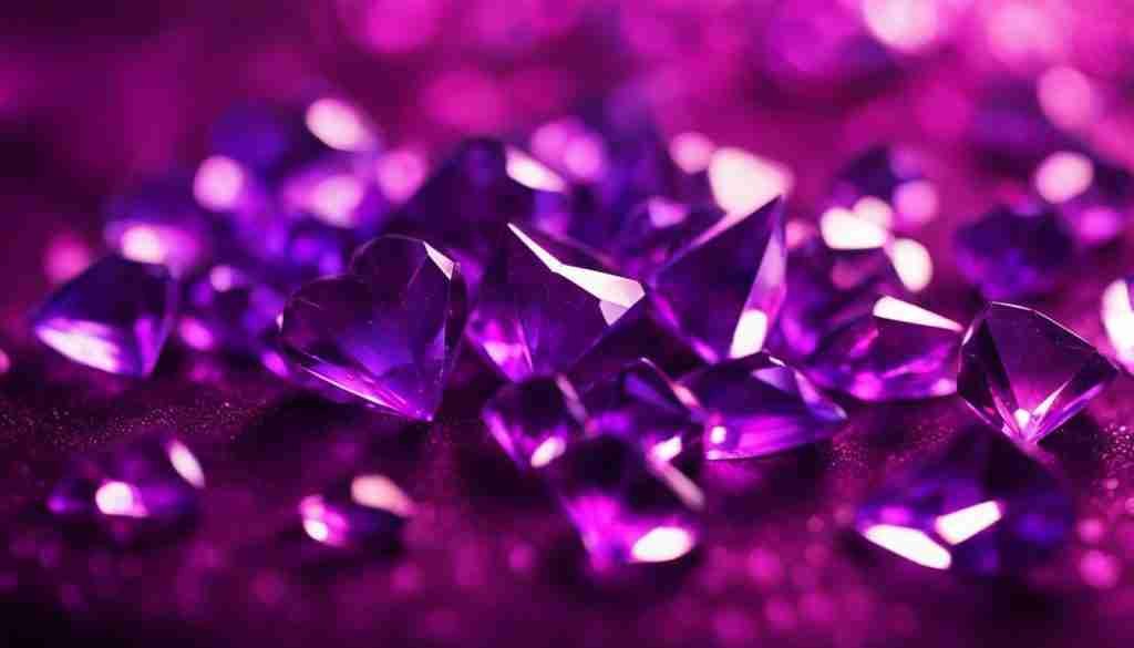 Purple crystals