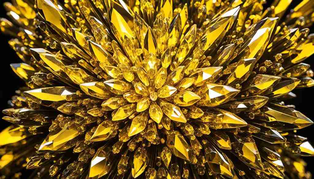 Yellow crystals Yellow crystals