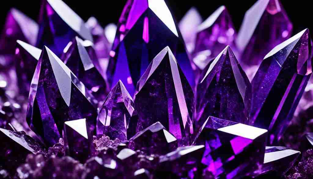 purple crystals