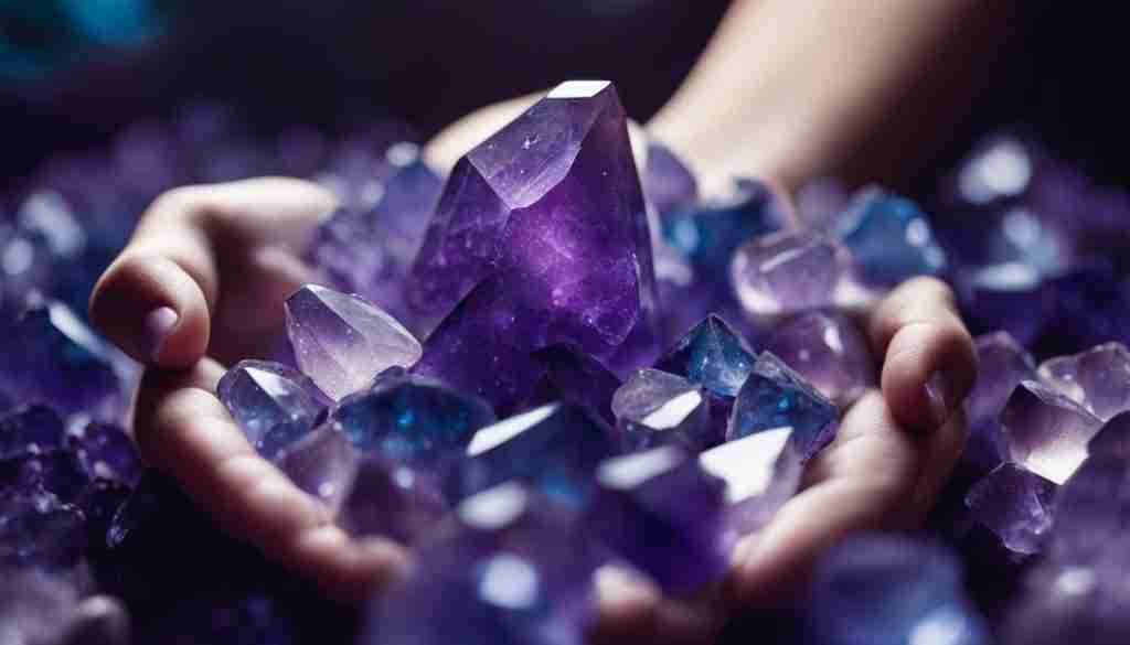 purple crystals for anxiety