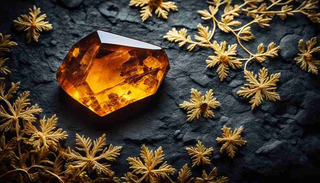 Amber gemstones