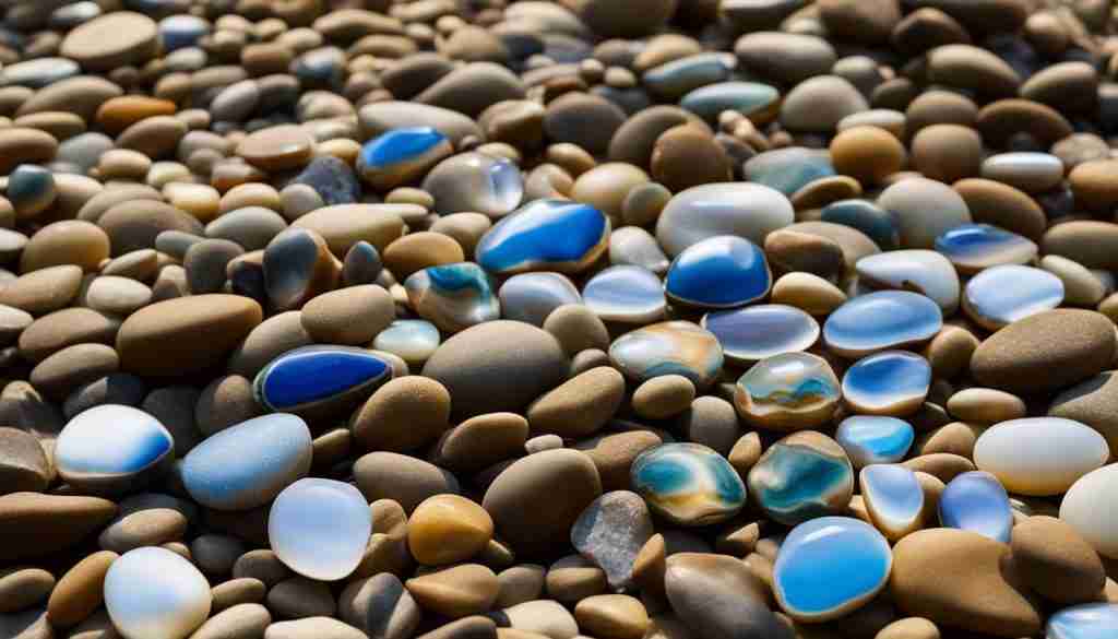 Blue and White Agates in Nebraska