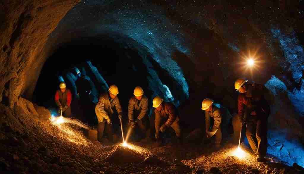 Gem mining in North Korea