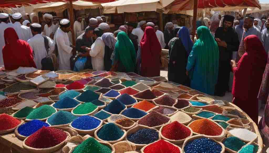 Gemstones in Oman-market