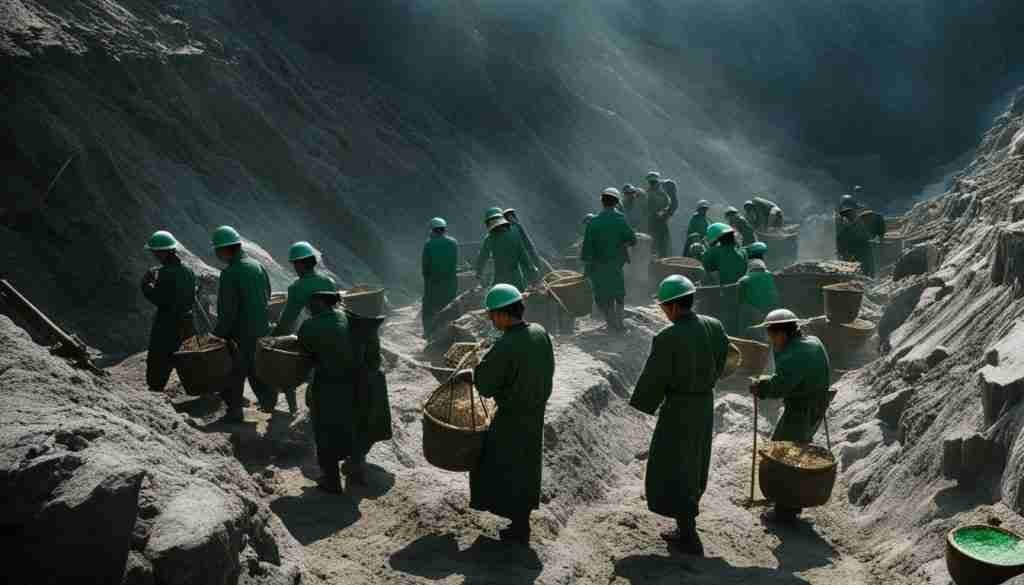 Jade mining in North Korea
