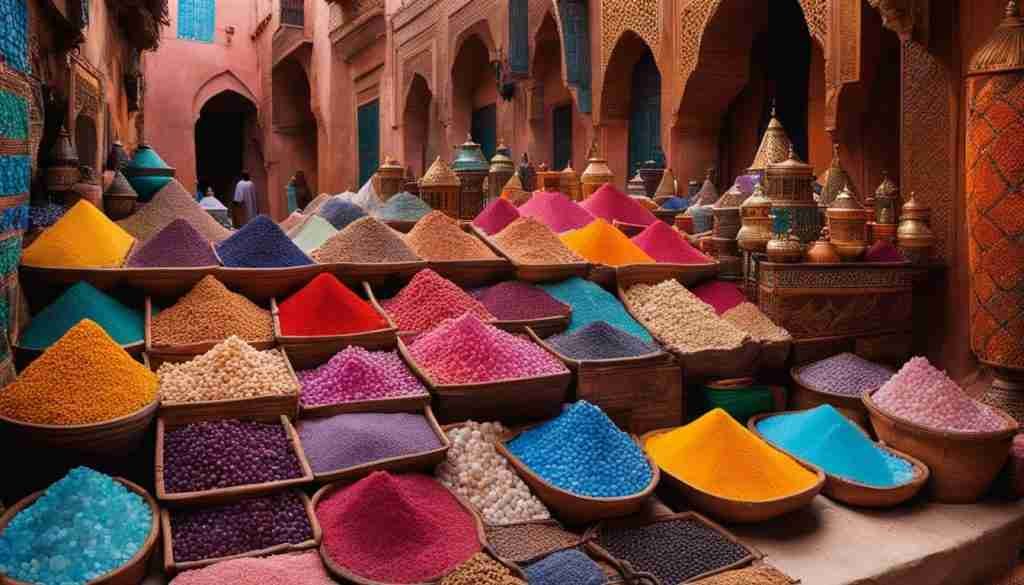 Moroccan gemstone market