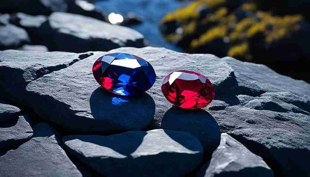 North Korean ruby and sapphire