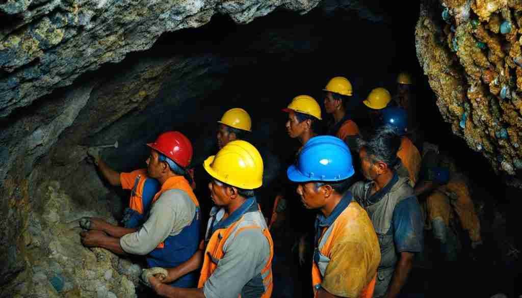 Palau gemstone mining