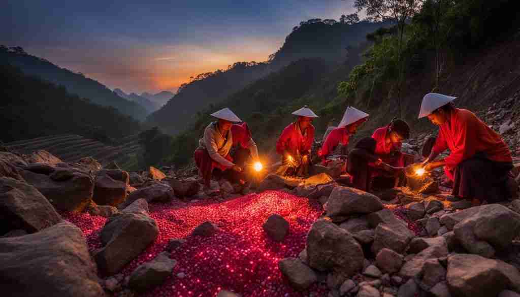 Ruby mining history in Laos