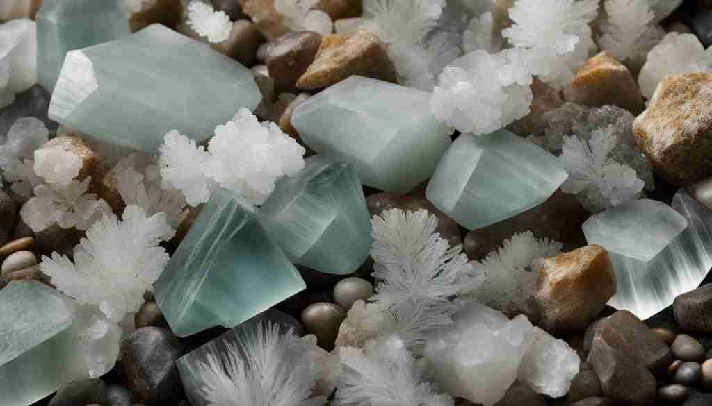 Selenite and Anhydrite crystals
