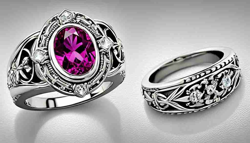 Silver ring from the gemstone collection