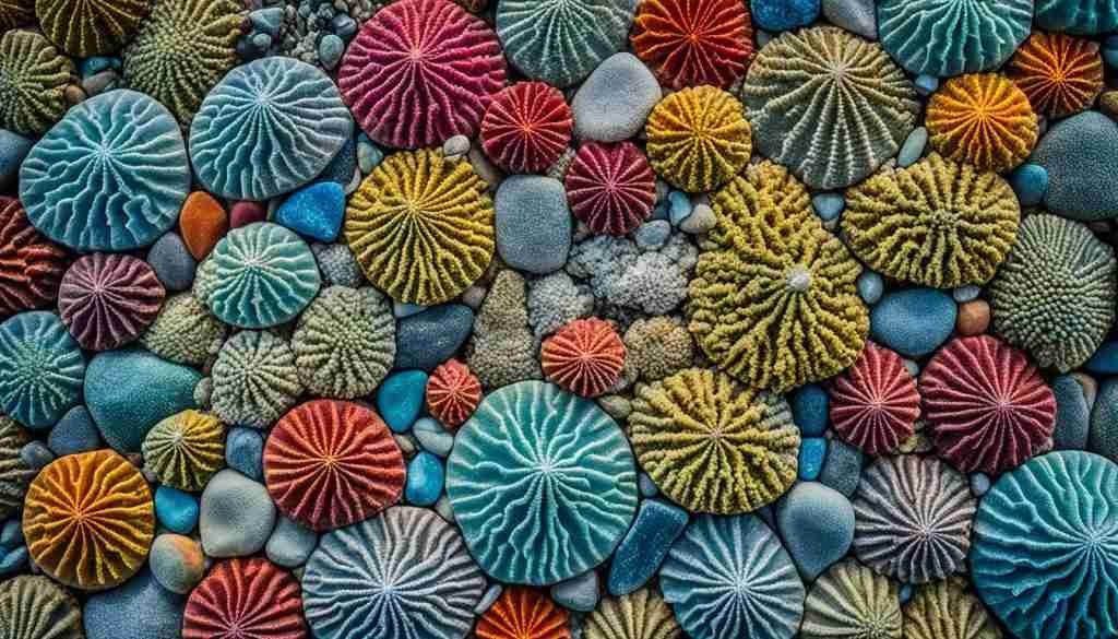 coral reef stones