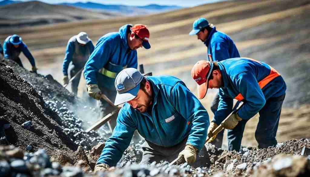 gem mining in Mongolia