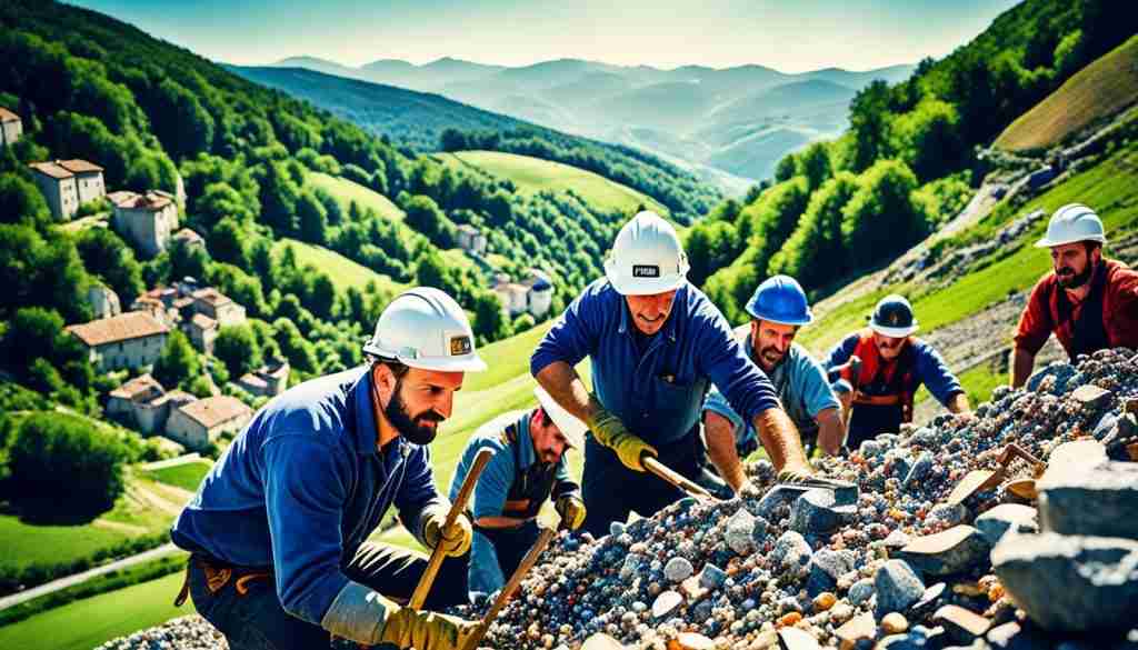 gemstone mining in France